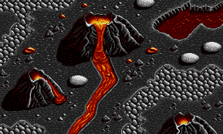 Lethal Xcess - Map of Level 4 - Vulcanic Plateaus